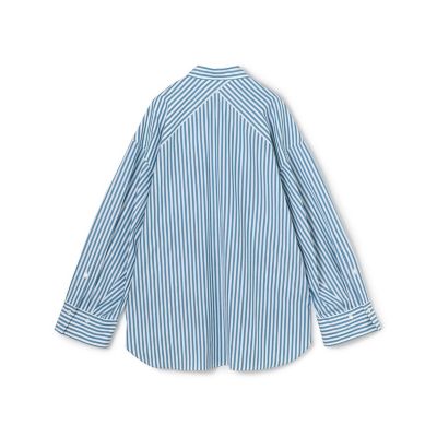 コットン ロンドンストライプドロップショルダーシャツ | CABaN