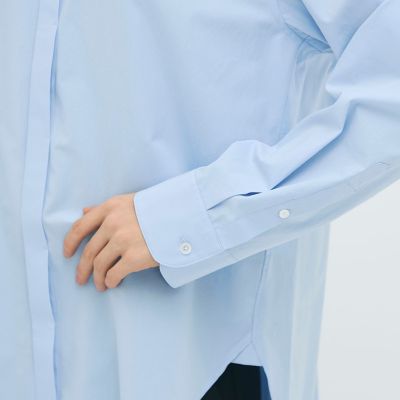 コットンハイカウントタイプライター バックタックシャツ | CABaN