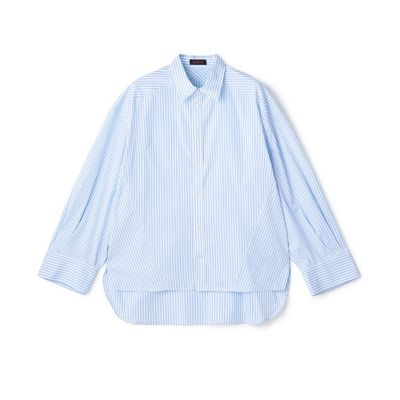 ＜CABaN＞コットン　ロンドンストライプ　ボリュームシャツ