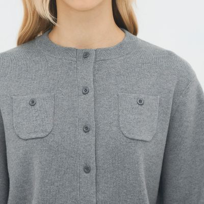 コットンカシミヤ クルーネックカーディガン | CABaN/キャバン | 三越