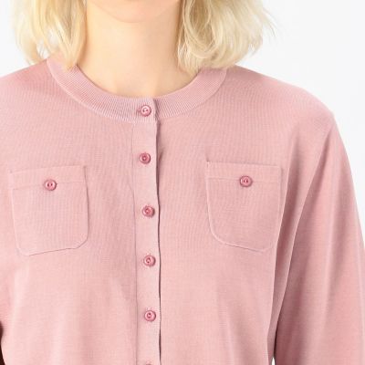 ＣＡＢａＮ コットン ロングスリーブポケットカーディガン