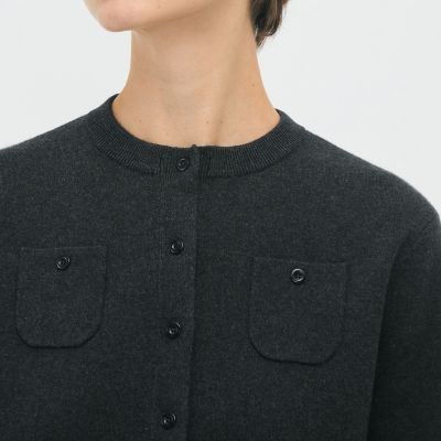 ＣＡＢａＮ　コットンカシミヤ　クルーネックカーディガン