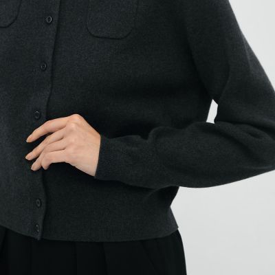 ＣＡＢａＮ　コットンカシミヤ　クルーネックカーディガン