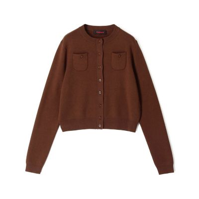 カラーグレー【美品】キャバン　コットンカシミヤカーディガン CABAN グレー　XS