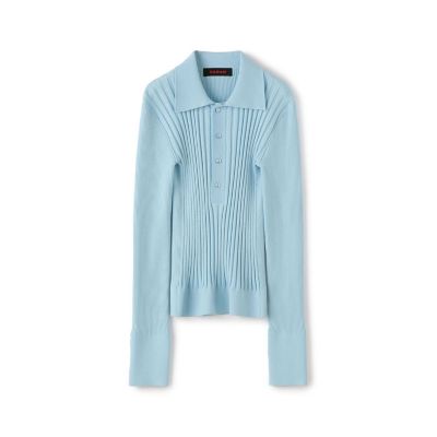 CABaN コットンカシミヤリブ ポロカラープルオーバー | CABaN  