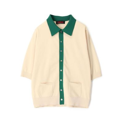 CABaN ポリエステル バイカラーカーディガン | CABaN 