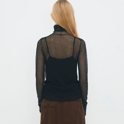 コットンナイロン シアータートルネックプルオーバー | CABaN/キャバン