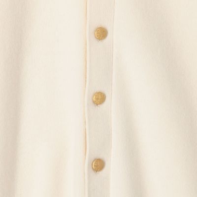 CABaN キャバン コットンカシミヤ レースコンビカーディガン 白 美品 BPF01_39_39023102004_1100?$