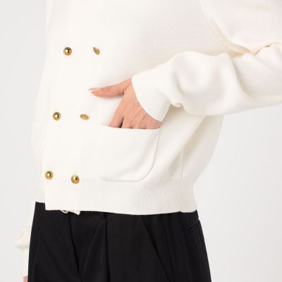 ＣＡＢａＮ　コットンカシミヤ　ダブルボタンカーディガン