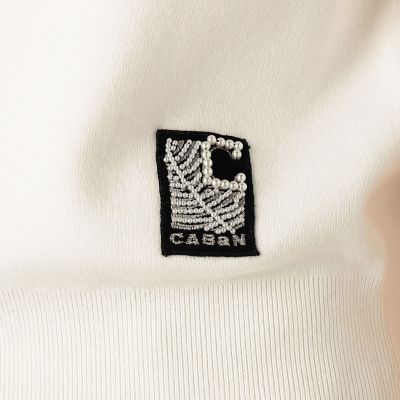 ＣＡＢａＮ　コットンカシミヤ　バイカラーハーフスリーブカーディガン