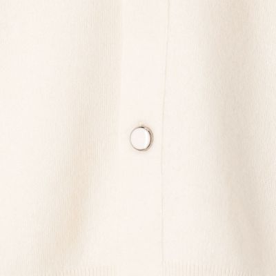 ＣＡＢａＮ　コットンカシミヤ　パールロゴポロカーディガン