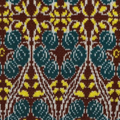 CABaN コットンカシミヤストレッチ ジャカードプリントV