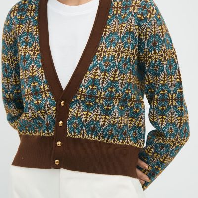 CABaN カーディガン コットンカシミヤストレッチ Vネック