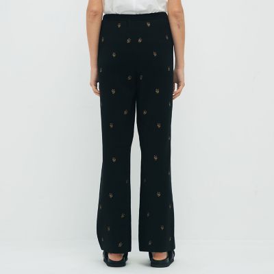 ＣＡＢａＮ　コットンカシミヤ　エンブロイダリーニットパンツ