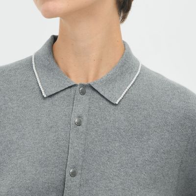 ＣＡＢａＮ　コットンカシミヤ　パールポロカーディガン