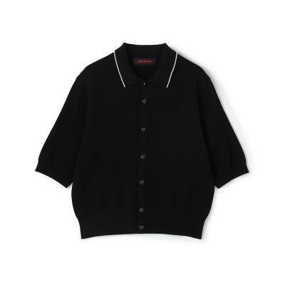 ＣＡＢａＮ　コットンカシミヤ　パールポロカーディガン