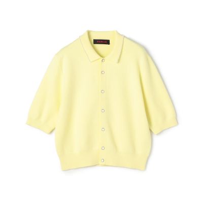 ＣＡＢａＮ　コットンカシミヤ　パールポロカーディガン