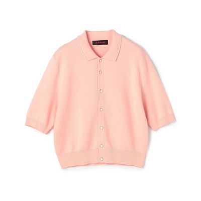 ＣＡＢａＮ　コットンカシミヤ　パールポロカーディガン