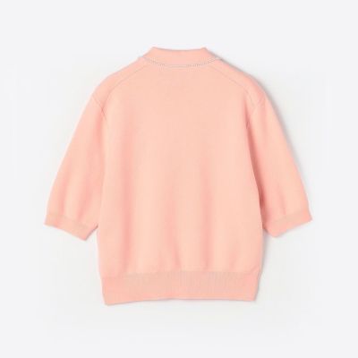 ＣＡＢａＮ　コットンカシミヤ　パールポロカーディガン