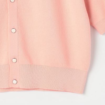 ＣＡＢａＮ　コットンカシミヤ　パールポロカーディガン