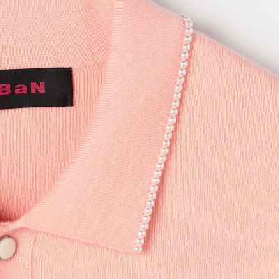 ＣＡＢａＮ　コットンカシミヤ　パールポロカーディガン