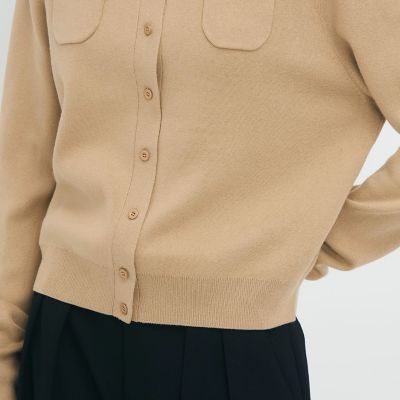 コットンカシミヤ クルーネックカーディガン | CABaN/キャバン | 三越