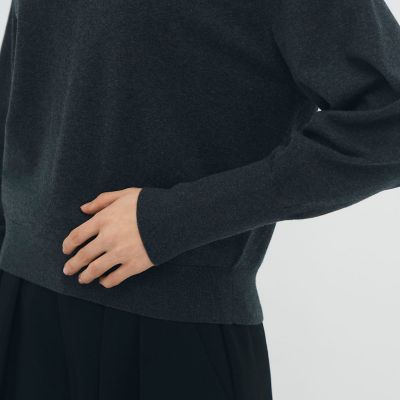 コットンカシミヤストレット Vネックプルオーバー | CABaN/キャバン