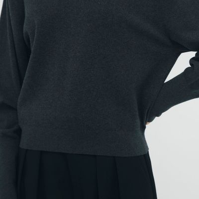 コットンカシミヤストレット Vネックプルオーバー | CABaN/キャバン