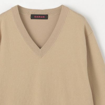 CABaN コットンカシミヤニットプルオーバー レッド F 美品　キャバン CABaN コットンカシミヤニットプルオーバー レッド F 美品 キャバン