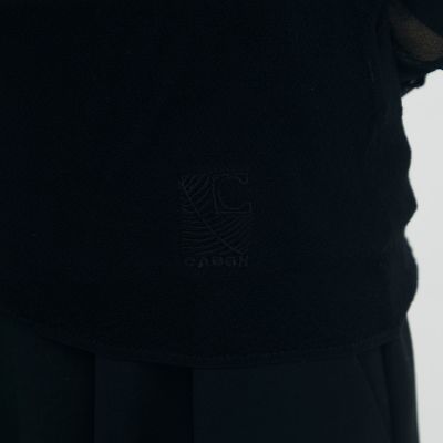 コットンナイロンストレッチ シアークルーネックプルオーバー | CABaN