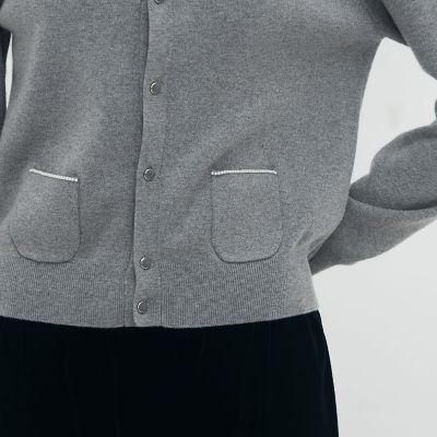 コットンカシミヤ パールポケットカーディガン | CABaN/キャバン