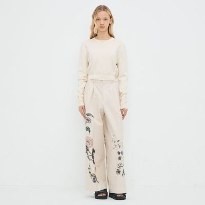 コットンカシミヤ ヘンリーネッククロップドプルーバー | CABaN