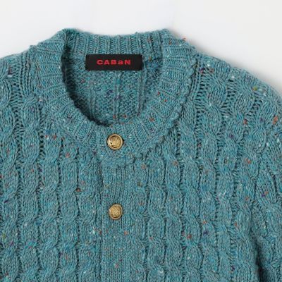 ウールネップ ケーブルニットカーディガン | CABaN/キャバン | 三越
