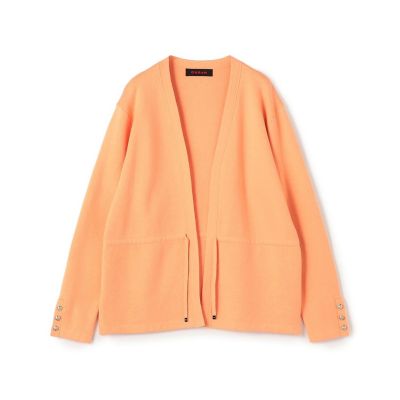 ＜CABaN＞コットンカシミヤ　Ｖカラーレスカーディガン