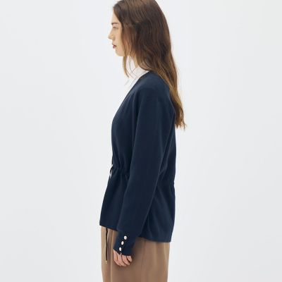 CABaNキャバンボタンレスカーディガンコットンカシミヤパーカージャケット コットンカシミヤ Vカラーレスカーディガン | CABaN/キャバン | 三越