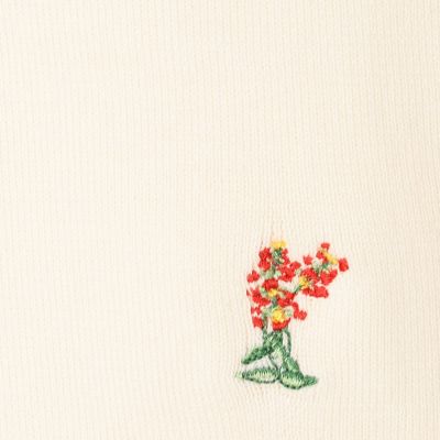 BOUQUET エンブロイダリーハーフスリーブカーディガン | CABaN