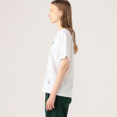 ＣＡＢａＮ　ドライスビンコットン　ＥＬＥＰＨＡＮＴマーチエンブロイダリーＴシャツ