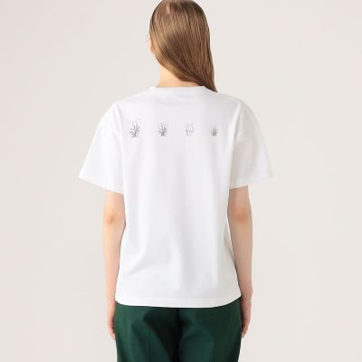 ＣＡＢａＮ　ドライスビンコットン　ＥＬＥＰＨＡＮＴマーチエンブロイダリーＴシャツ
