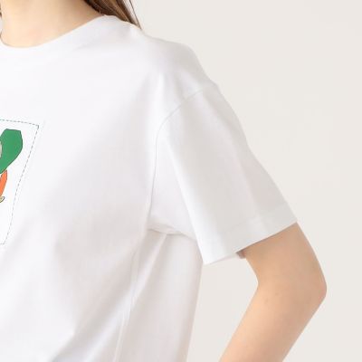 ＣＡＢａＮ　ドライスビンコットン　ＥＬＥＰＨＡＮＴマーチエンブロイダリーＴシャツ