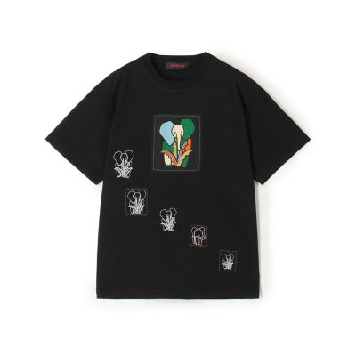ＣＡＢａＮ　ドライスビンコットン　ＥＬＥＰＨＡＮＴマーチエンブロイダリーＴシャツ
