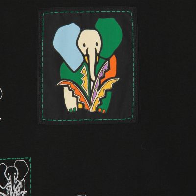 ＣＡＢａＮ　ドライスビンコットン　ＥＬＥＰＨＡＮＴマーチエンブロイダリーＴシャツ
