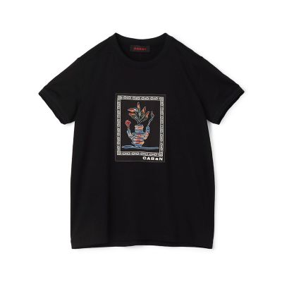 ＜CABaN＞ＣＡＢａＮ　スビンコットン　アフリカンエンブロイダリーＴシャツ