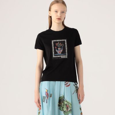 スペシャルセール！【キャバン （caban）】象刺繍 ホワイト Tシャツ スペシャルセール！【キャバン （caban）】象刺繍 ホワイト Tシャツ