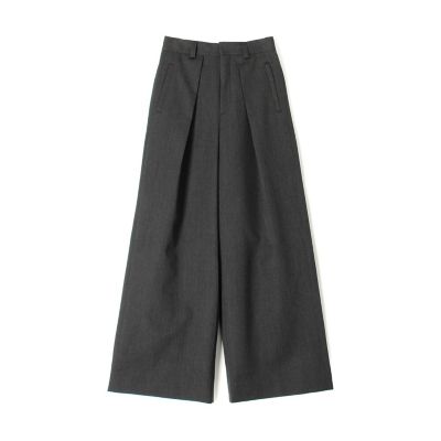 CABaN ウールギャバジン ワンタックワイドパンツ | CABaN