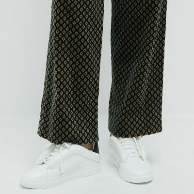 ＣＡＢａＮ　ジオメトリックベルベット　２タックワイドパンツ