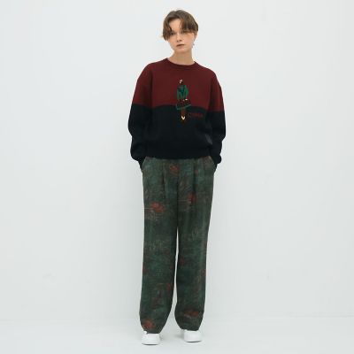 ＣＡＢａＮ　オーチャードジャカード　２タックパンツ