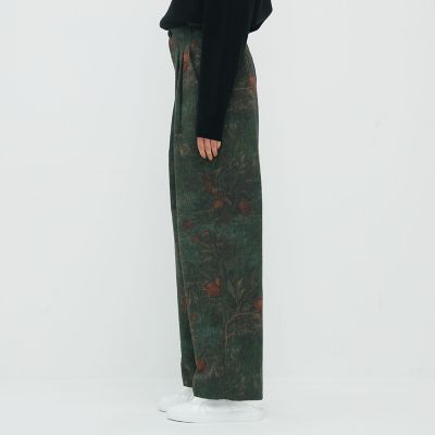 ＣＡＢａＮ　オーチャードジャカード　２タックパンツ