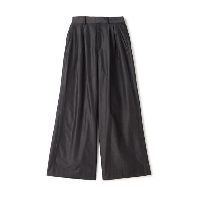 CABaN/キャバン ＣＡＢａＮ　シャトルポプリン　２タックワイドパンツ