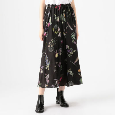 ＣＡＢａＮ　ＮＥＷ　ＢＯＴＡＮＩＣＡＬ　シルク　ロングスカート