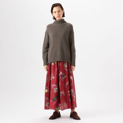 CABaN NEW BOTANICAL シルク ロングスカート | CABaN 